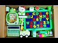 Unboxing Modern grren stationery collection - sketch pen, Password lock pencil box, pen holder, tape