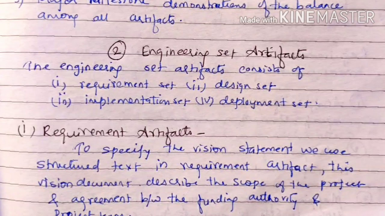 Engineering set artifacts - Requirement Artifacts - lecture 24/ project ...