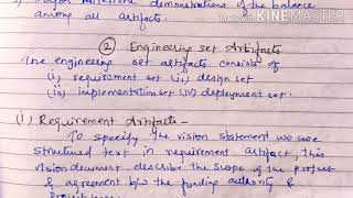 Engineering set artifacts - Requirement Artifacts - lecture 24/ project management
