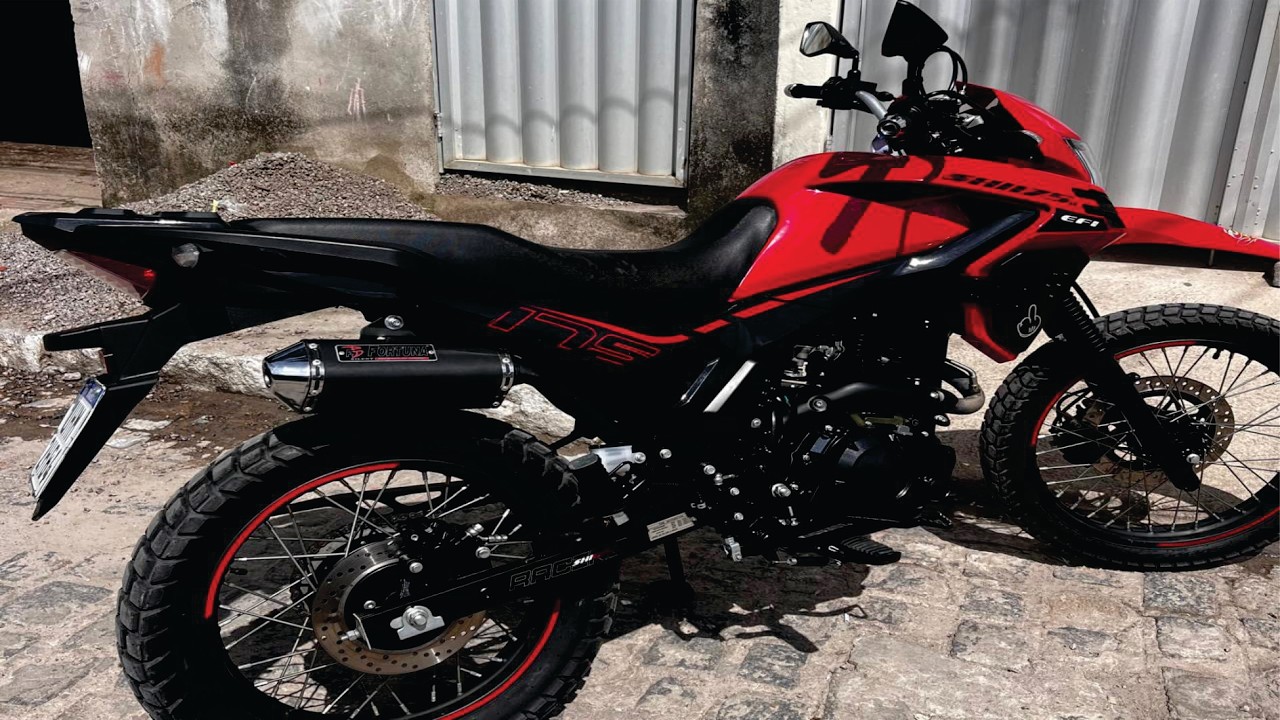 Novo escapamento da minha Shineray 175 🤩🤩