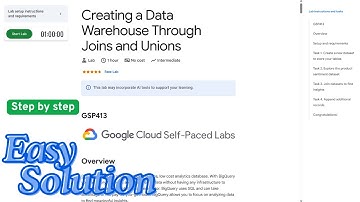 Creating a Data Warehouse Through Joins and Unions | #GSP413 | #Qwiklabs | #solution | #arcade