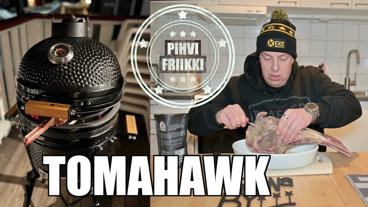 Pihvifriikki goes Sweden 🇸🇪⛷️ 1/6 - Kamado autoon ja tomahawk grilliin