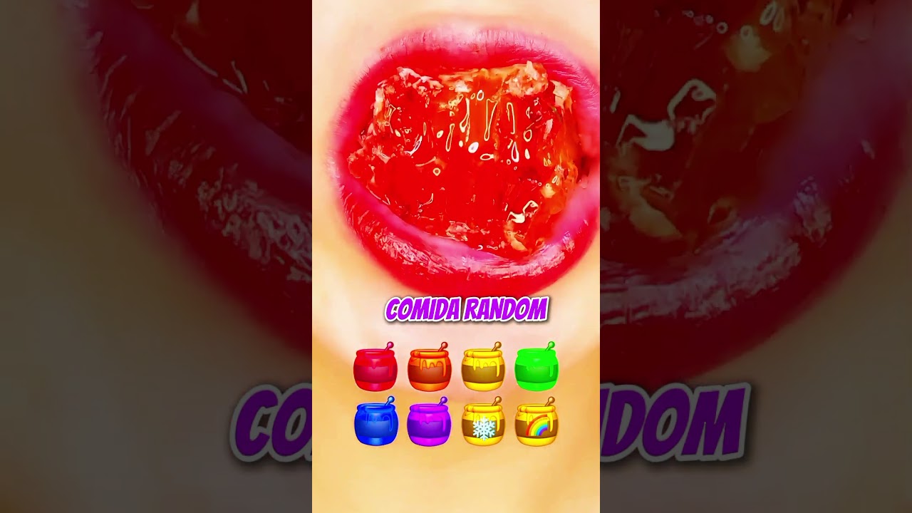 Miel arcoíris? ¡Mira lo que se come esta china!"