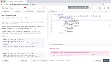 LeetCode - 832  Flipping an Image - Python