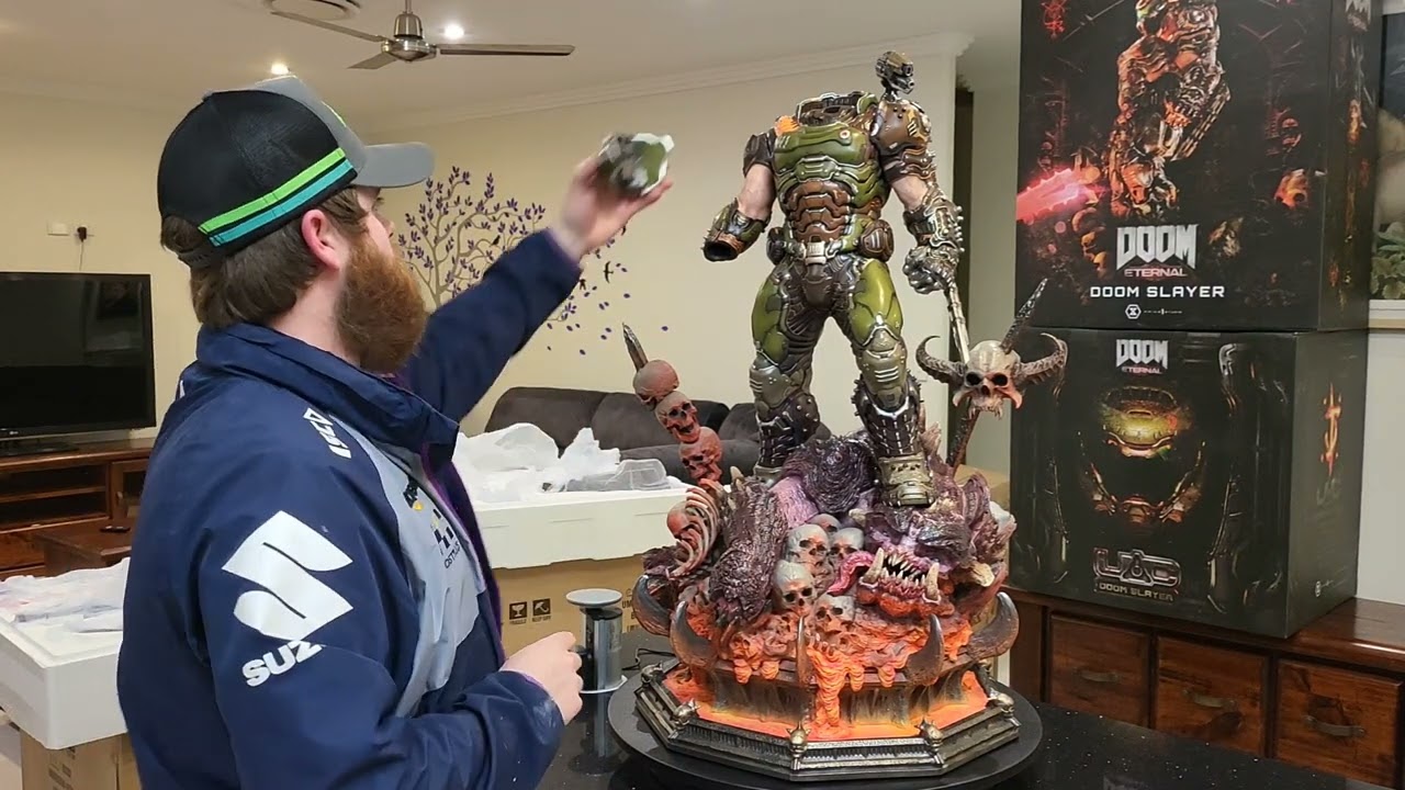 ***Prime 1 Studios Doom Slayer 1:3 Ultimate Edition Statue UNBOXING***