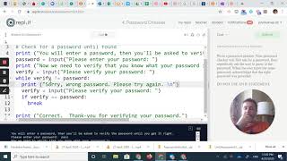 Intro to Python Repetitive 4 - Password Checker Part 2