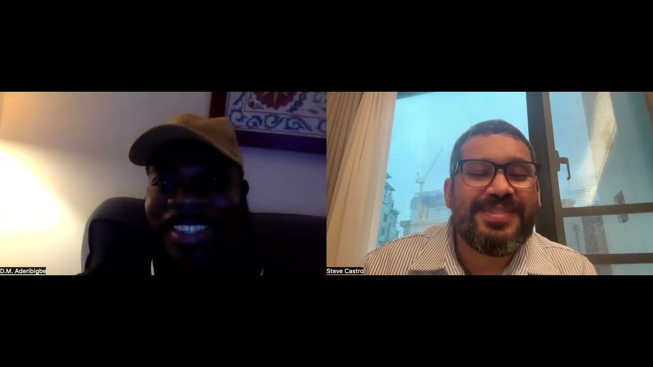 D.M. Aderibigbe & Steve Castro Zoom Poetry Reading Aug. 13, 2025