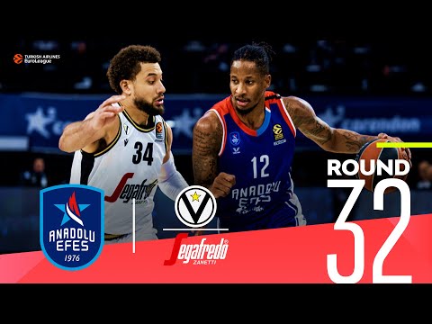 Efes stays in the hunt downing Virtus! | Round 32, Highlights | Turkish Airlines EuroLeague