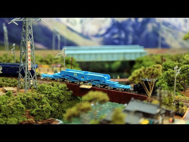 Nゲージ 鉄道模型 - MicroAce シキ810形大物車 - YouTube