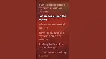 Thumbnail of Hillsong United - Oceans (where feet may fail) (lyrics) #hillsongunited #oceans #shorts #lyrics