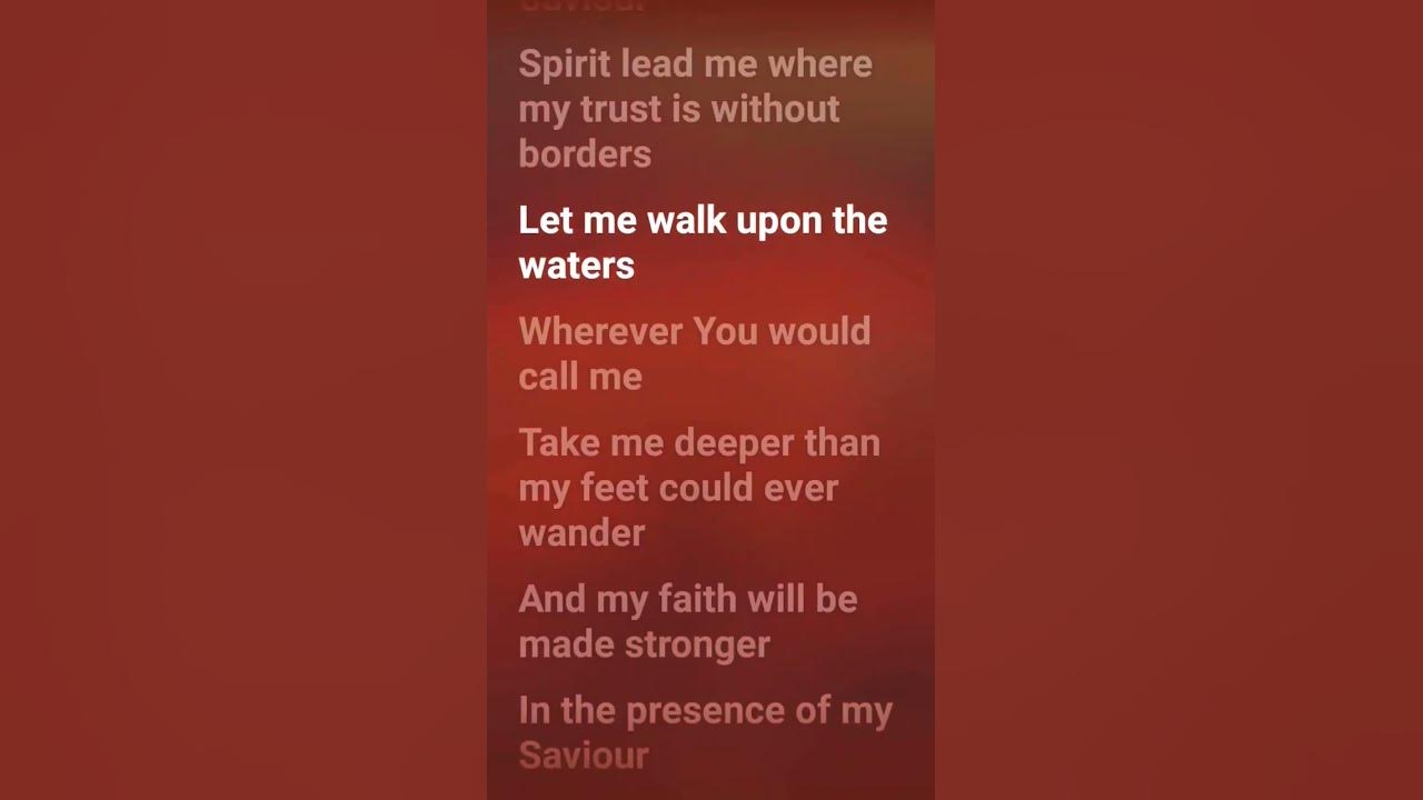 Hillsong United - Oceans (where feet may fail) (lyrics) #hillsongunited #oceans #shorts #lyrics