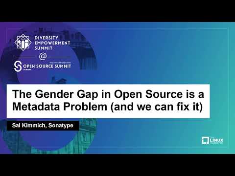 The Gender Gap in Open Source is a Metadata Problem (and we can fix it) - Sal Kimmich, Sonatype Episode cover