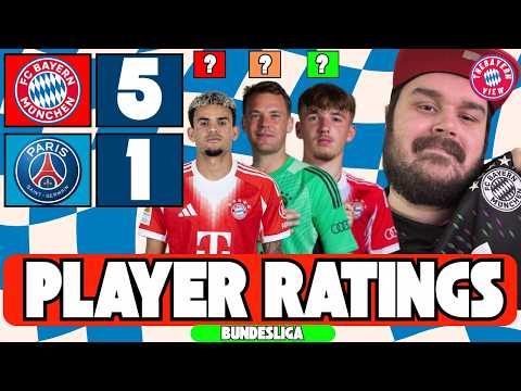 BAYERN MUNICH 5-1 FC KÖLN  LIVE PLAYER RATINGS