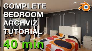 BEDROOM ARCHVIZ TUTORIAL PART 8 BUILDING A HOUSE IN BLENDER #Blender #architecture #archviz