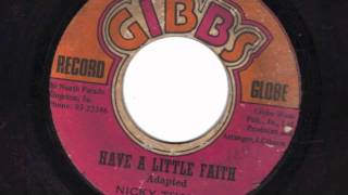 HAVE A LITTLE FAITH - NICKY THOMAS chords