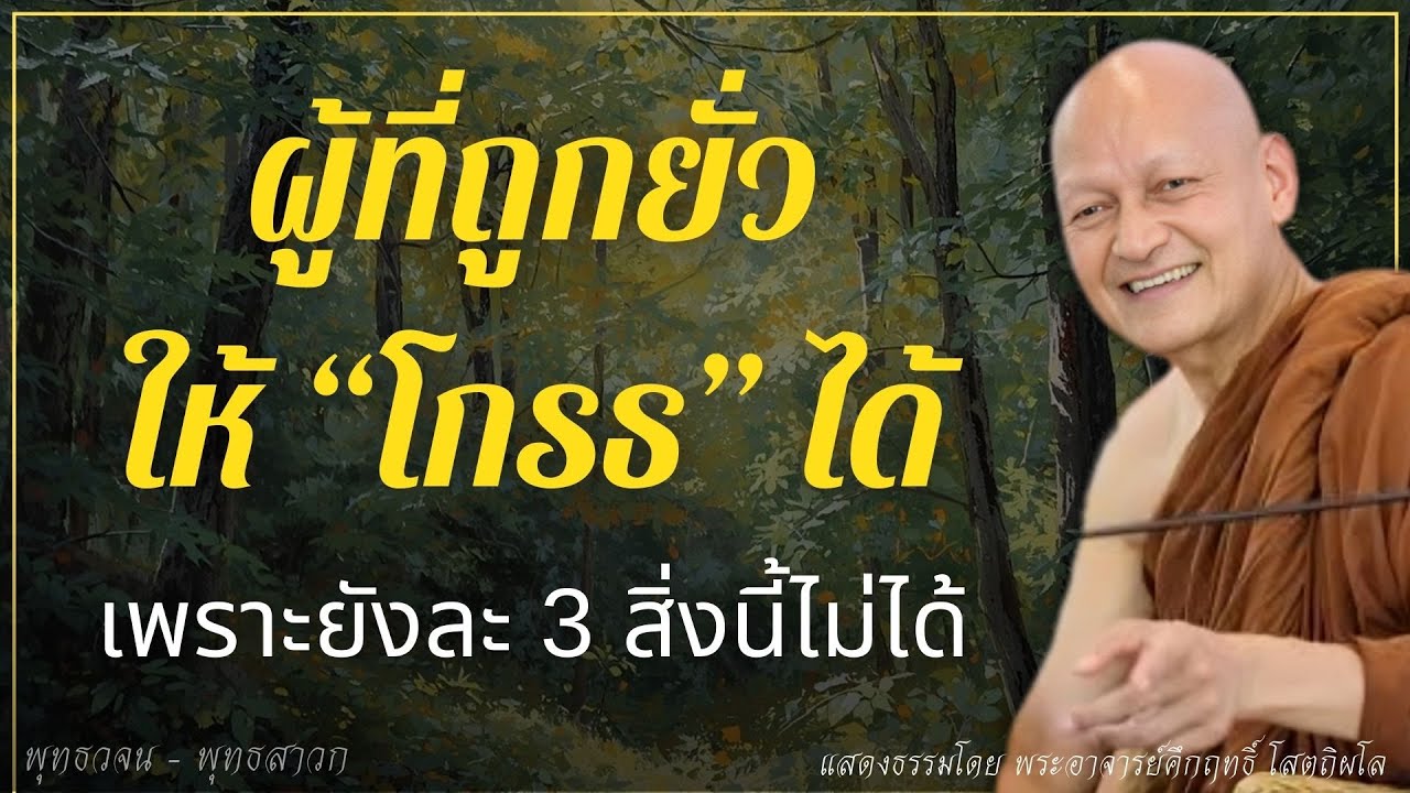 ผู้ที่ถูกยั่วให้ “โกรธ” ได้ และแสดงความโกรธ เพราะยังละ 3 สิ่งนี้ไม่ได้ #พุทธวจน