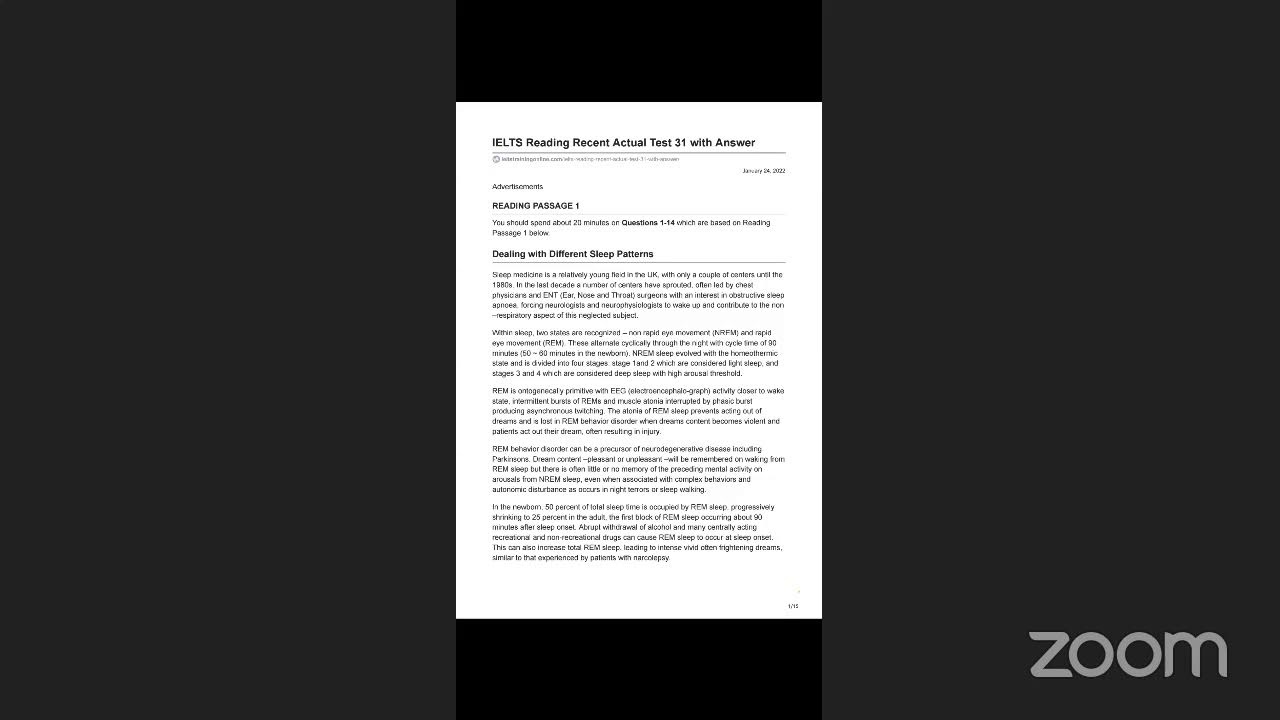 FREE reading class by KB IELTS