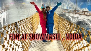 Snow Masti Park Fun | The Grand Venice Mall | Rajat Sharma | @SwatiMonga #snow #couple