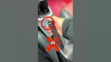 No need to press the button to apply the handbrake #car #automobile #drivinglessons
