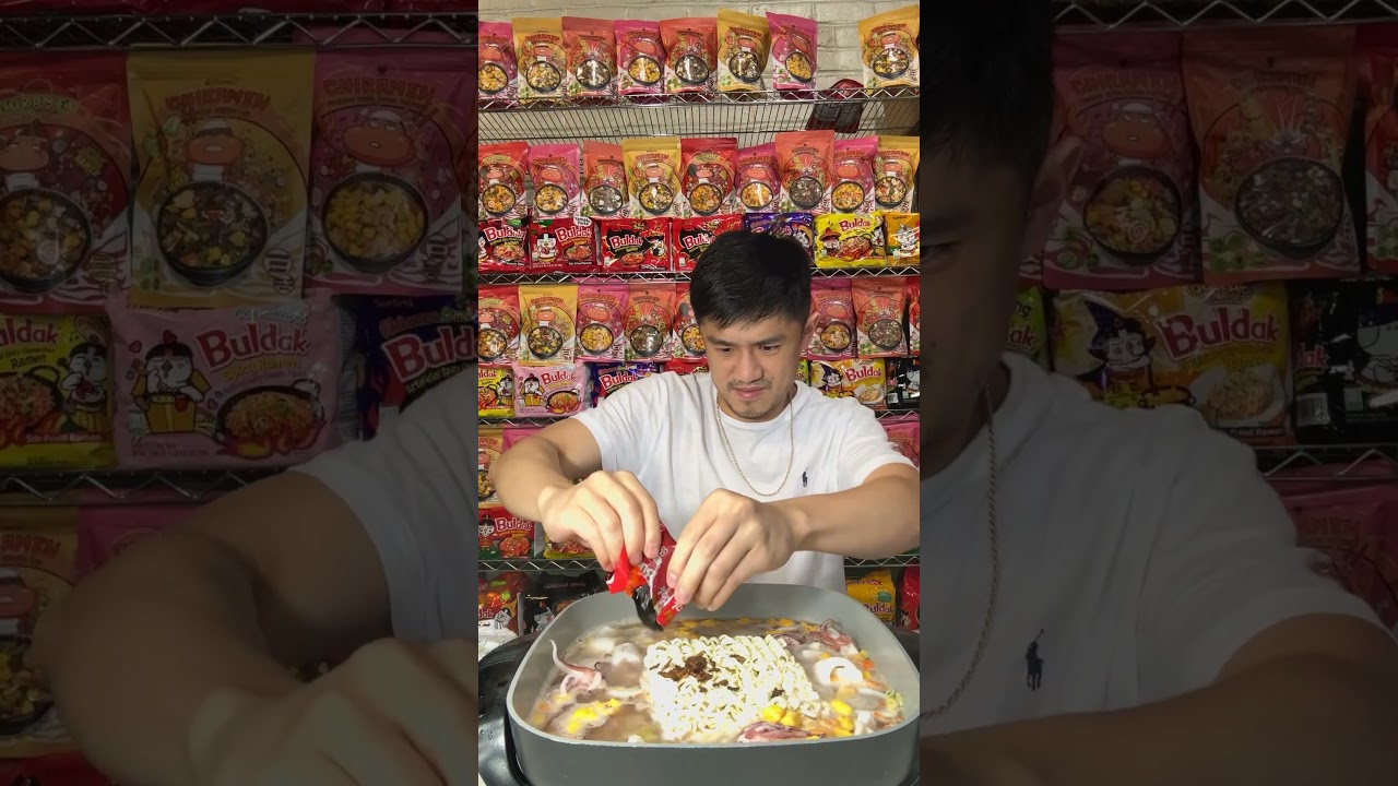 From the sea to your bowl &mdash; squid + Chiramen ramen = perfection. 🦑🍜 #SeafoodUpgrade #RamenGoals