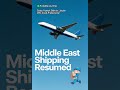 Good News! 🥳 Middle East shipping services are restored!#CFCFulfillment#3PL#Dropshipping#logistics