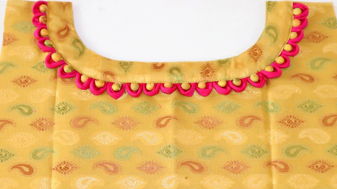 Simple Neck Designs for Dress/Kammez/Kurti cutting and stitching - YouTube