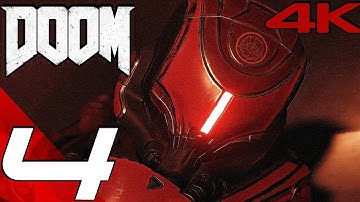 DOOM (2016) - Gameplay Walkthrough Part 4 - A Brighter Tomorrow & Lazarus  (4K 60FPS ULTRA)