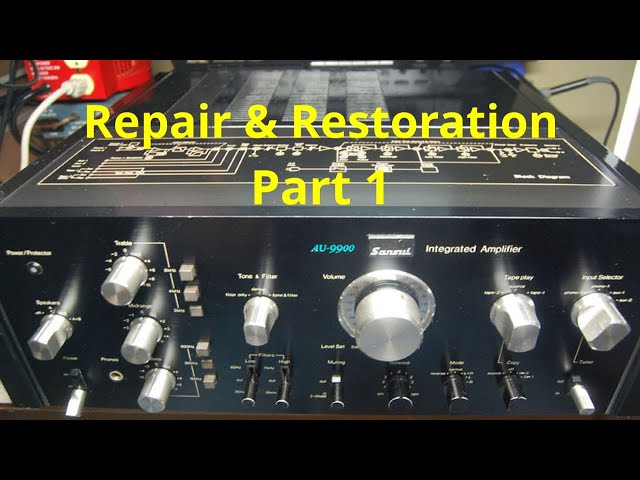 Sansui AU-9900 Vintage Stereo Integrated Amplifier Repair And