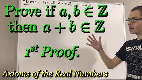 Prove that the sum of two integers is an integer (First Proof) (ILIEKMATHPHYSICS)