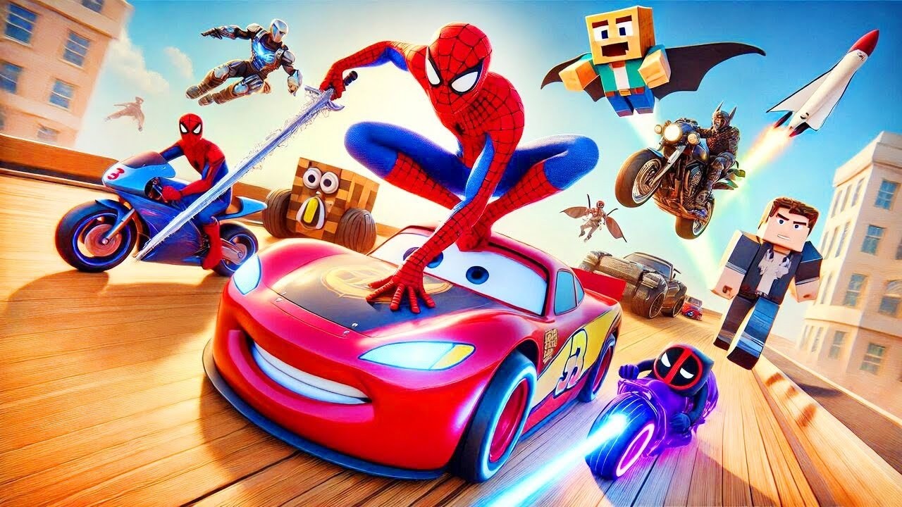 GTA 5 | Crazy Ragdoll - Spiderman On Rainbow Bridge With Minions (Funny Fails Compilations) 1