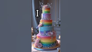 favourite cake design 🤩 According Your name first latter 🌷#youtubeshorts​