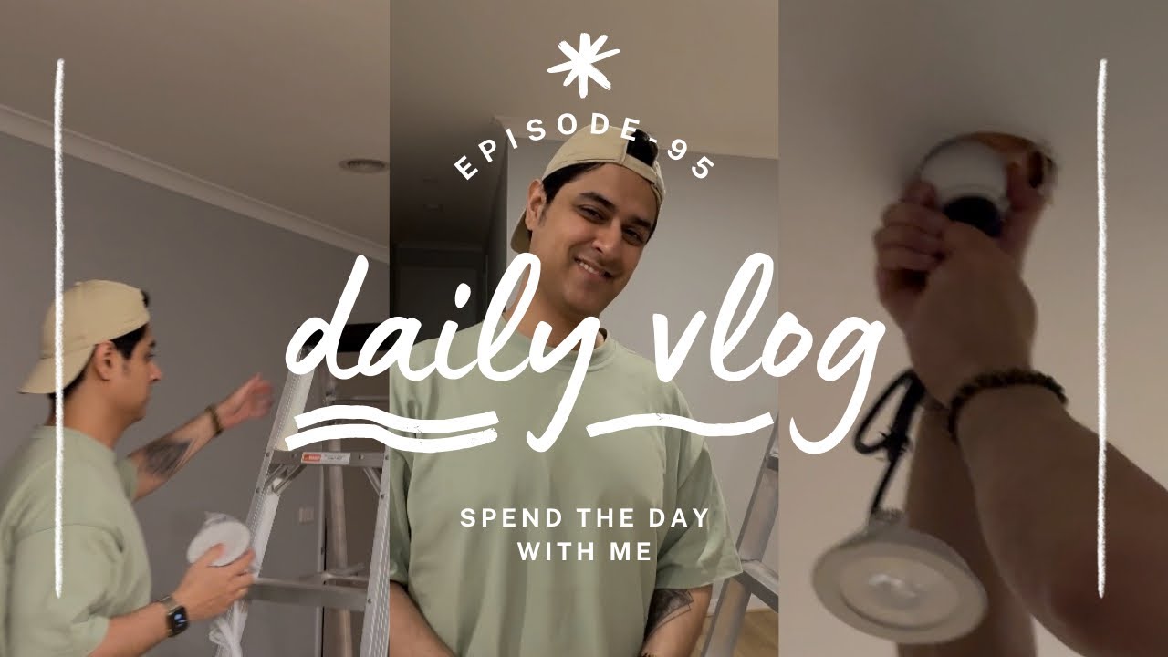 Daily Life in Australia 🇦🇺 | How to change Downlight | Hindi Vlog