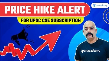 Price Hike Alert for UPSC CSE Subscription | Use Code "SIDLIVE"  #UnacademySubscription