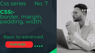 css border, margin and padding in hindi. || border, margin and pedding in vscode.