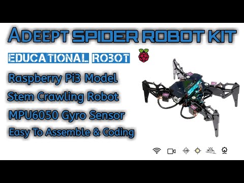 Adeept DarkPaw Bionic Quadruped Spider Robot Kit || DIY  || Raspberry Pi 3 Model || MPU6050