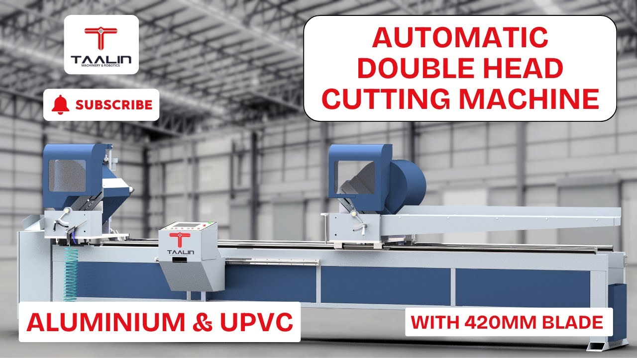 Automatic Double Head Cutting Machine For UPVC Windows | Upvc Double Head Cutting Machine with 420MM