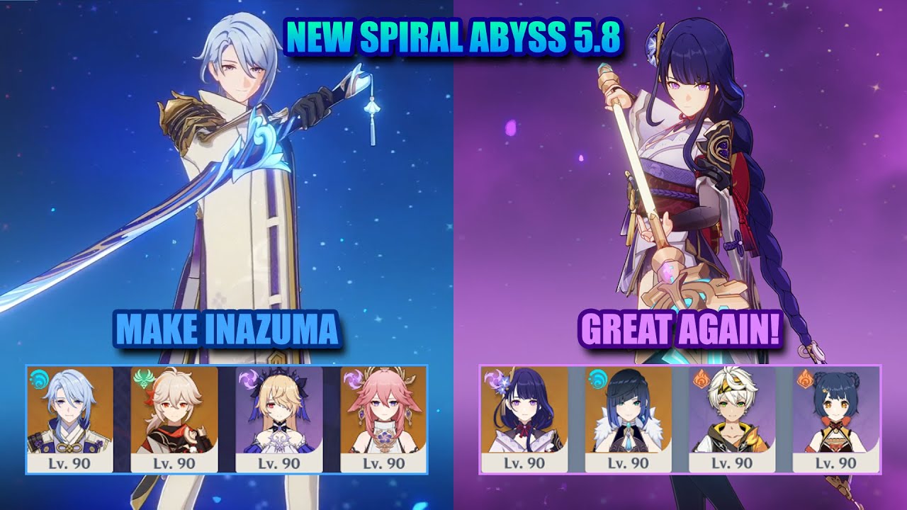 NEW Spiral Abyss 5.8 | Ayato Taser & Raiden National | Genshin Impact