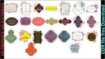 Frames And Borders For Invitations Cards cdr files free download 2020 | HN Graphics