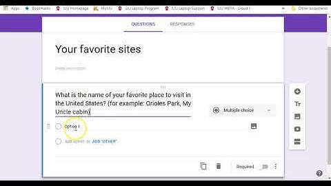 Google Form Step 1:  Creating a Form for a Map