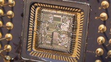 Intel 80186 Die-section CPU Teardown