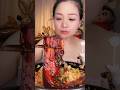 Scarlet Glaze Cascade Fiery Pork Tower Mukbang #mukbang #pork