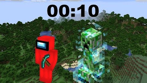 Minecraft, But Charged Creepers Spawn On You Every 10 Seconds