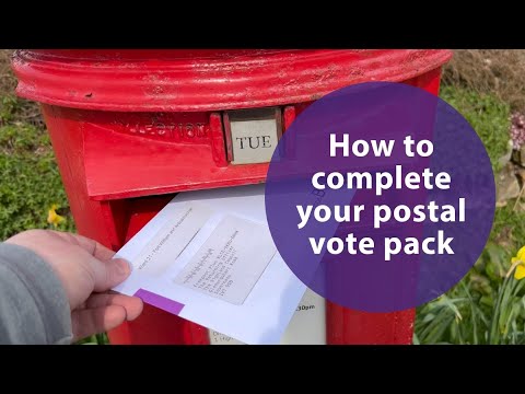 How to complete your postal vote pack - YouTube
