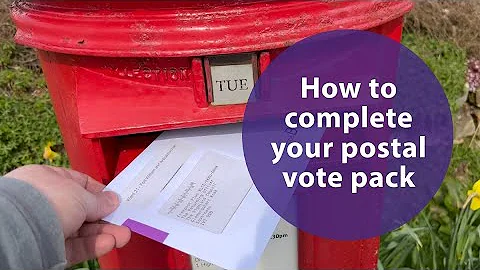 How to complete your postal vote pack