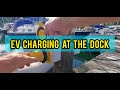 Electric Boat - Charging An Electric Vessel At The Dock  (US Navy KISS Principle)