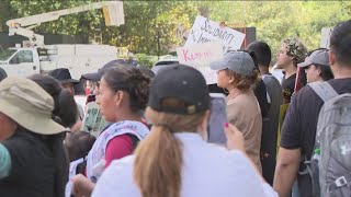 March against immigration law in Georgia