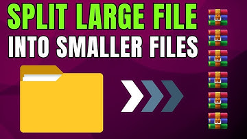 How to Split Large File into Multiple Smaller Files using WinRAR?