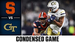 Syracuse vs. Georgia Tech Condensed Game | 2023 ACC Football