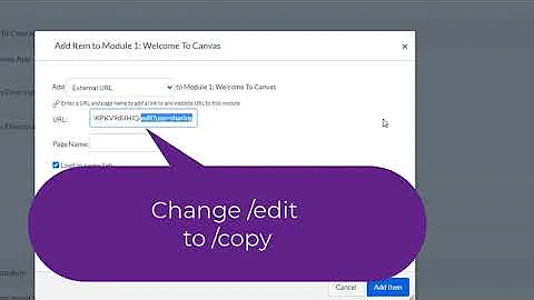 More Canvas Training - How to create an assignment for a Google Doc--forced copy link