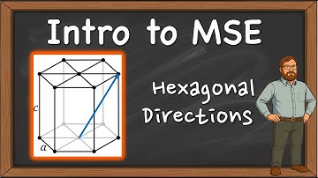 MSE 201 S21 Lecture 9 - Module 1 - Crystallographic Directions in Hexagonal